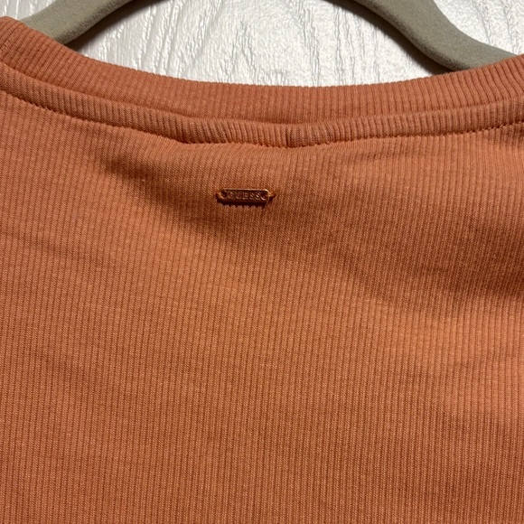 Guess Women's Peach Ruched Crop Top - Picture 4 of 7